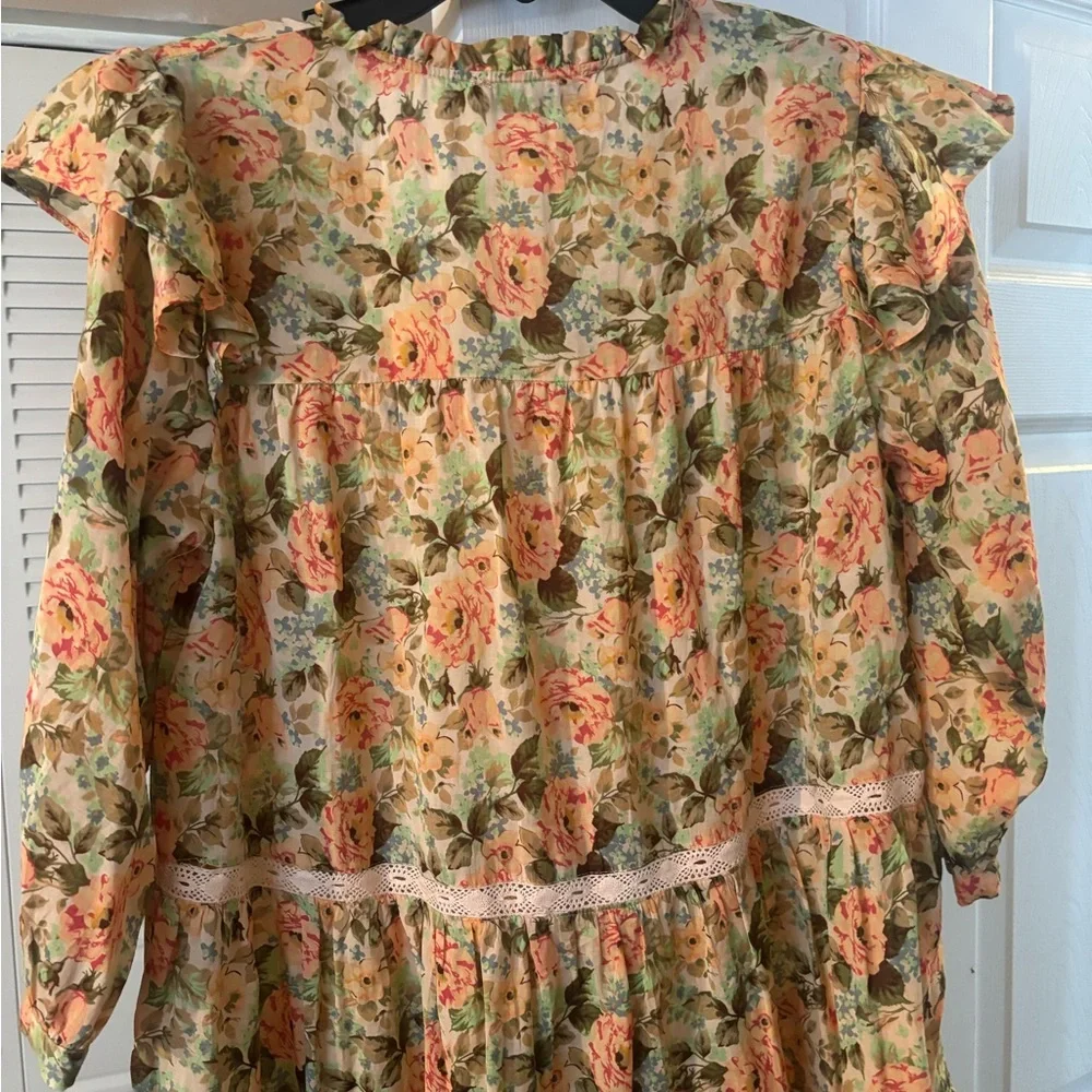 ZARA FLORAL PRINT DRESS. - Picture 4 of 5